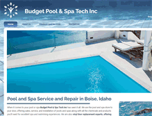 Tablet Screenshot of budgetpoolspatech.com